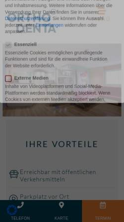 Vorschau der mobilen Webseite www.kieferorthopaedie-emmendingen.de, Dr. Thomas Helling und Dr. Jutta Flesch-Gorlas