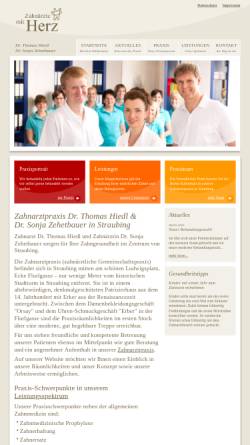 Vorschau der mobilen Webseite www.zahnaerzte-mit-herz.de, Gemeinschaftspraxis GbR Dr. Thomas Hiedl und Dr. Sonja Zehetbauer
