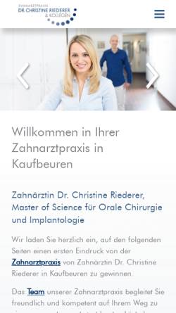 Dr. med. dent. Christine Rieder