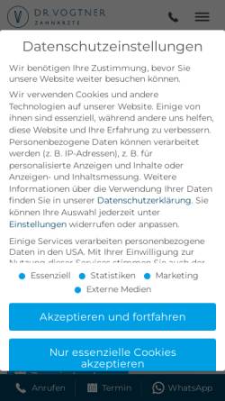 Vorschau der mobilen Webseite www.drvogtner.de, Dr. Vogtner