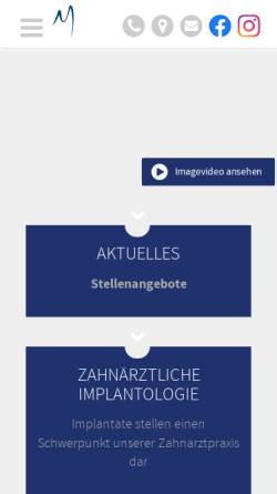 Vorschau der mobilen Webseite www.zahnarzt-neustadt-waldnaab.de, Zahnarzt Klemens Mark
