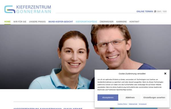 Vorschau von www.kieferzentrum-gonnermann.de, Kieferzentrum Gonnermann