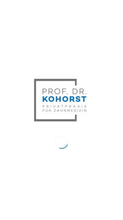 Vorschau der mobilen Webseite prof-kohorst.de, Dr. Alexander Offer