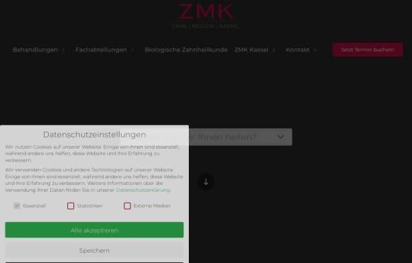 Vorschau von zmk-kassel.com, Zahnmedizinisches Versorgungszentrum ZMK GmbH