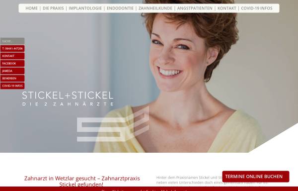 Vorschau von www.zahnarzt-wetzlar.de, Stickel und Stickel - Die 2 Zahnärzte