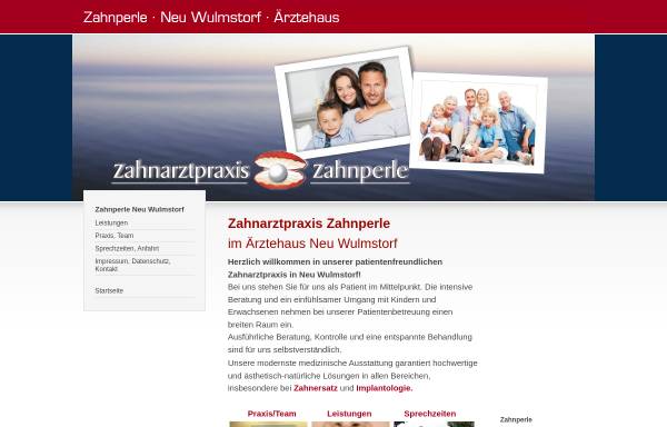 Vorschau von www.neu-wulmstorf-zahnarzt.de, Zahnarztpraxis Zahnperle - Larissa Nichelmann
