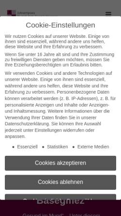 Vorschau der mobilen Webseite www.zahnarztpraxis-basegmez.de, Dr. med. dent. Yasemin Basegmez