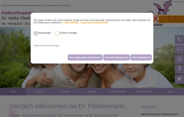 Vorschau von www.dr-fleddermann.de, Dr. Heike Fleddermann