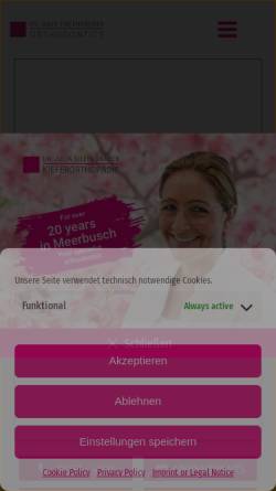 Vorschau der mobilen Webseite www.praxis-tiefengraber.de, Dr. med. dent. Julia Tiefengraber