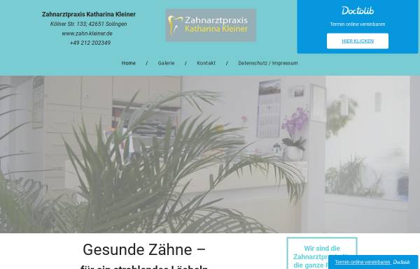 Vorschau von www.zahn-kleiner.de, Zahnarztpraxis Kleiner