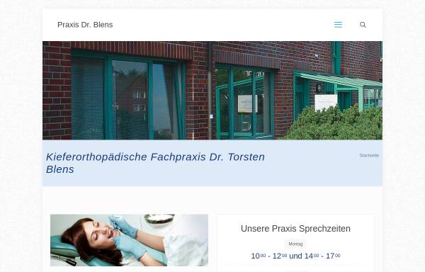 Vorschau von www.blens.de, Dr. med. dent. Torsten Blens