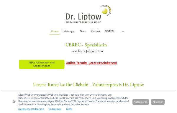 Vorschau von www.altrip-zahnarzt-praxis.de, Zahnarztpraxis Dr. Marion Liptow