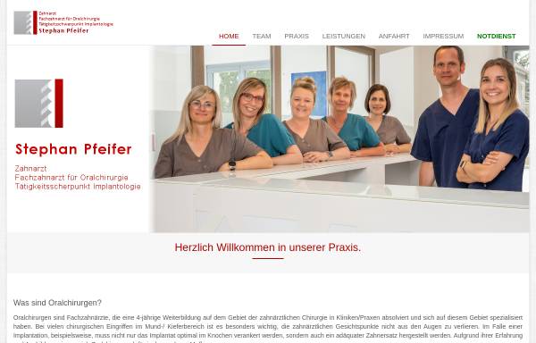 Vorschau von www.oralchirurgie-naumburg.de, Zahnarztpraxis Stephan Pfeifer