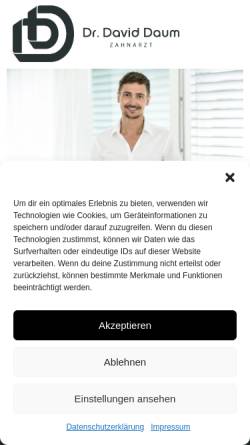 Vorschau der mobilen Webseite www.zahnarzt-daum.at, Dr. Wolfgang Vorauer
