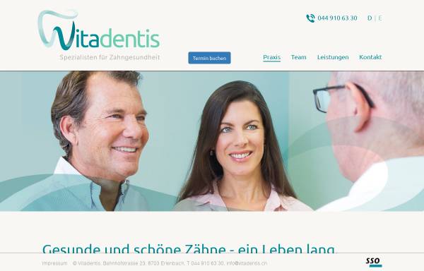 Vorschau von vitadentis.ch, Vitadentis - Dr. med. Dr. med. dent. Roman Schwizer