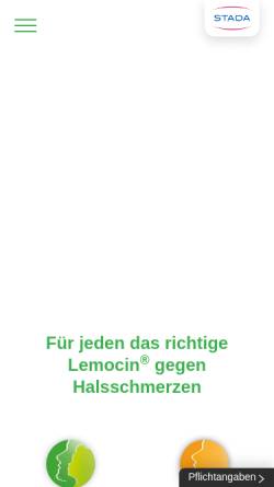 Vorschau der mobilen Webseite www.lemocin.de, Lemocin