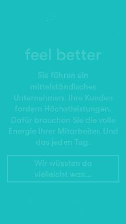 Vorschau der mobilen Webseite feelbetter.de, Feelbetter Medical und Beauty Service
