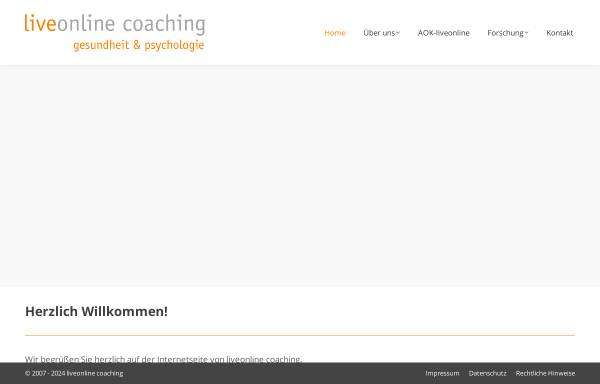 Vorschau von www.liveonlinecoaching.com, Liveonline Coaching