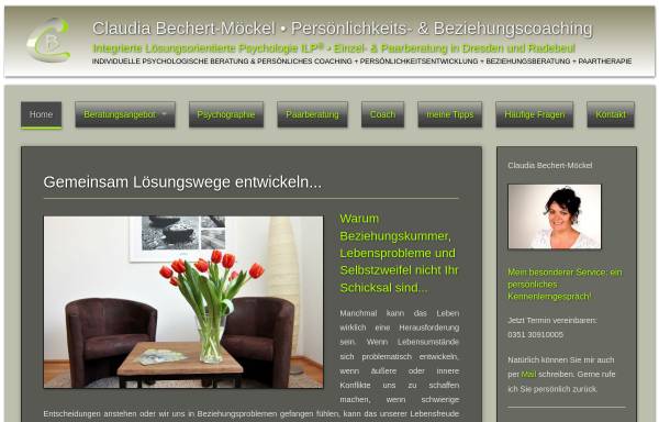 Vorschau von www.ilp-coach-dresden.de, Claudia Bechert-Möckel