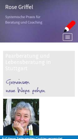 Vorschau der mobilen Webseite www.praxis-griffel.de, Rose Griffel - Systemische Praxis für Beratung und Coaching