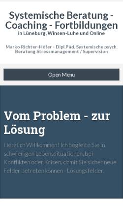 Vorschau der mobilen Webseite www.loesungsfelder.de, Marko Richter