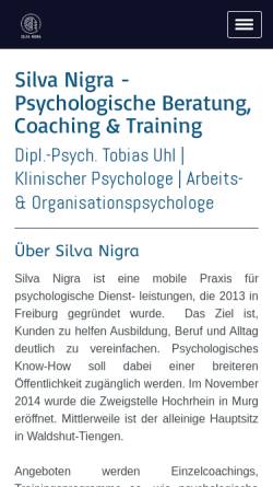 Vorschau der mobilen Webseite www.silvanigra.de, Silva Nigra - sychologische Beratung, Coaching & Training