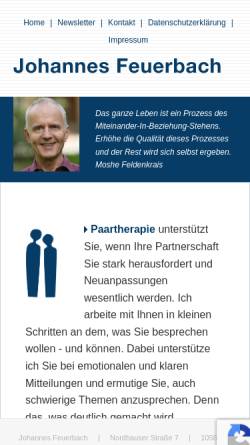 Vorschau der mobilen Webseite www.feuerbach.biz, Johannes Feuerbach
