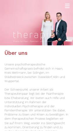 Vorschau der mobilen Webseite www.therapiehoch2.de, Maria Dittrich und Michael Dittrich