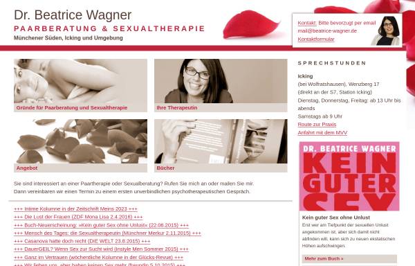 Vorschau von www.beatrice-wagner.de, Dr. Beatrice Wagner