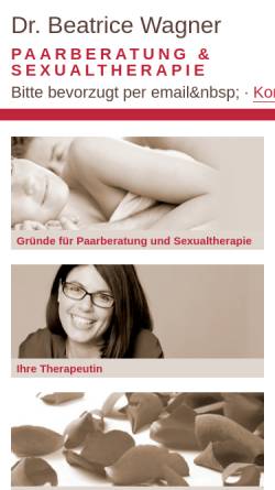 Vorschau der mobilen Webseite www.beatrice-wagner.de, Dr. Beatrice Wagner