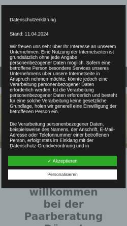 Vorschau der mobilen Webseite www.paarberatung-dueren.de, Paarberatung Düren