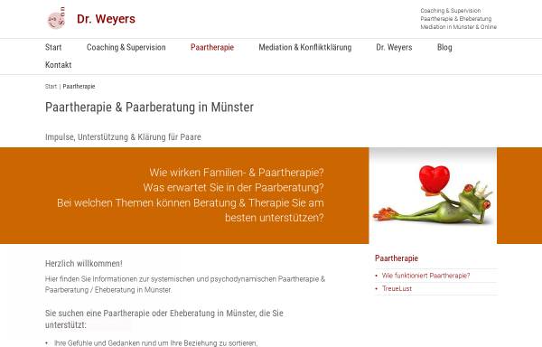 Vorschau von paartherapie.drweyers.de, Dr. phil. Dorle Weyers