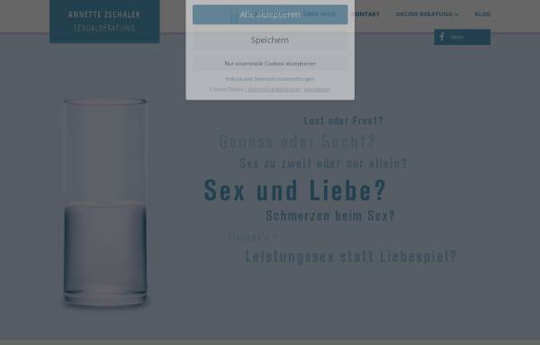 Vorschau von www.glashalbvoll.de, Annette Zschaler - Sexualberatung
