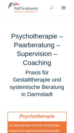 Vorschau der mobilen Webseite www.grabowski.de, Ralf Grabowski – Praxis für Gestalttherapie