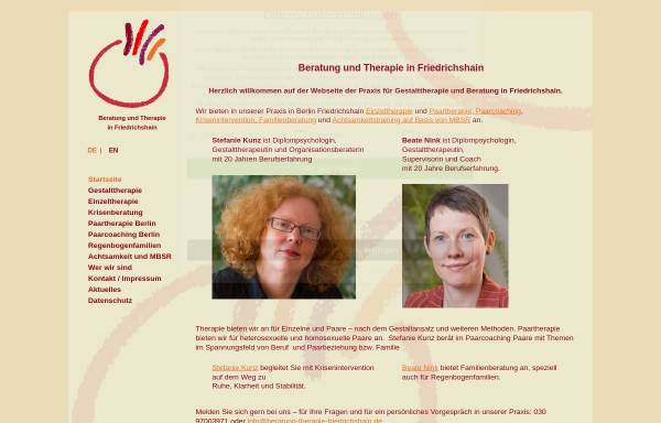 Vorschau von www.beratung-therapie-friedrichshain.de, Praxis für Gestalttherapie, Coaching und Supervision