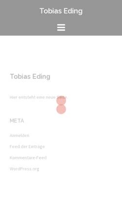 Vorschau der mobilen Webseite www.tobiaseding.de, Tobias Eding