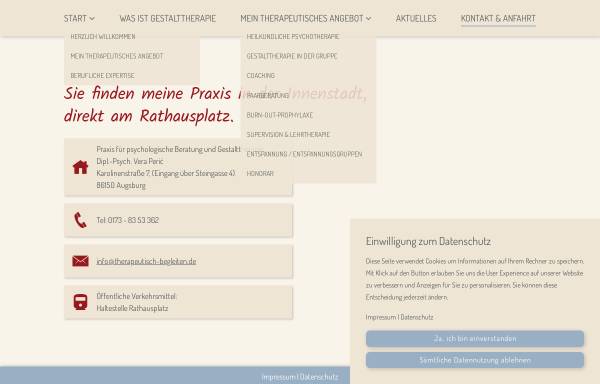 Vorschau von www.therapeutisch-begleiten.de, Praxis für psychologische Beratung und Gestalttherapie