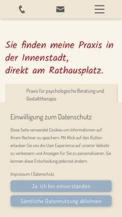 Vorschau der mobilen Webseite www.therapeutisch-begleiten.de, Praxis für psychologische Beratung und Gestalttherapie