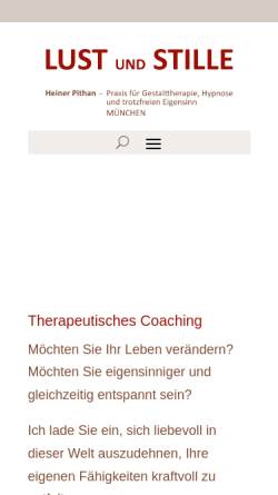 Vorschau der mobilen Webseite lebendiger-kontakt.de, Heiner Pithan