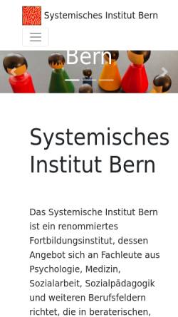 Vorschau der mobilen Webseite www.si-bern.ch, Systemisches Institut Bern
