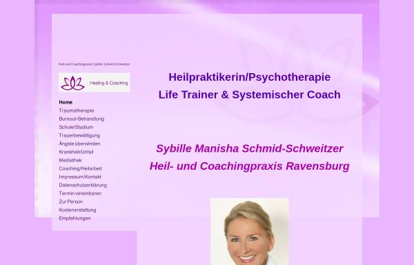 Vorschau von www.sybille-schweitzer.de, Sybille Manisha Schmid-Schweitzer