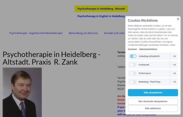 Psychotherapie Heidelberg R. Zank