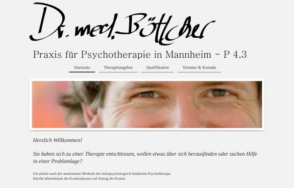 Vorschau von www.psychotherapie-und-gruppentherapie-in-mannheim.de, Pascal Böttcher - Facharzt für Psychotherapeutische Medizin