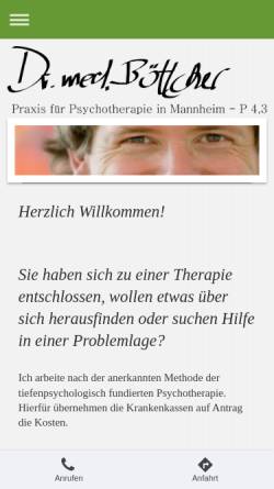 Vorschau der mobilen Webseite www.psychotherapie-und-gruppentherapie-in-mannheim.de, Pascal Böttcher - Facharzt für Psychotherapeutische Medizin