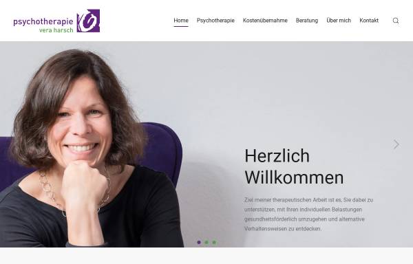 Vorschau von www.psychotherapie-harsch.de, Psychotherapeutische Praxis Vera Harsch