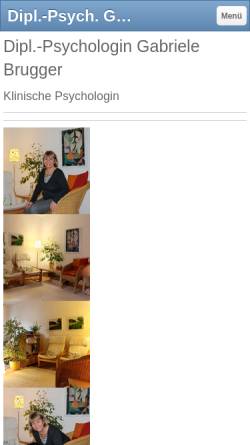 Vorschau der mobilen Webseite www.psychotherapie-landshut.org, Gabriele Brugger