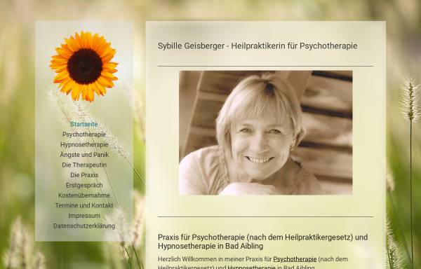 Vorschau von www.psychotherapie-geisberger.de, Praxis für Psychotherapie (HPG) - Sybille Geisberger