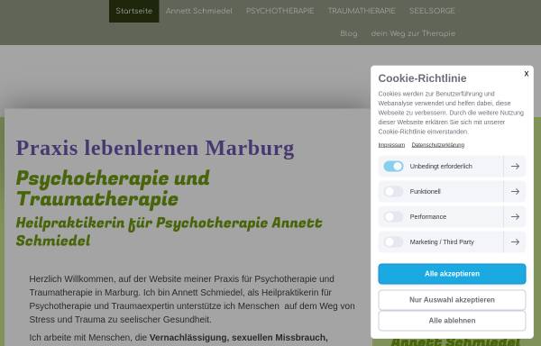 Vorschau von www.seelsorge-marburg.de, Praxis lebenlernen