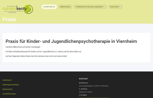 Vorschau von psychotherapie-viernheim.de, Daniela Kenty