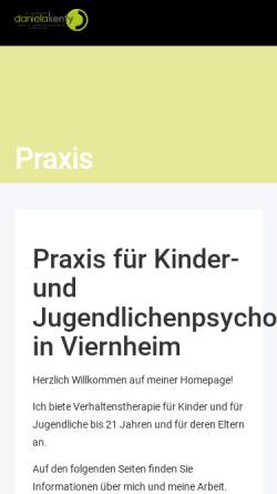 Vorschau der mobilen Webseite psychotherapie-viernheim.de, Daniela Kenty